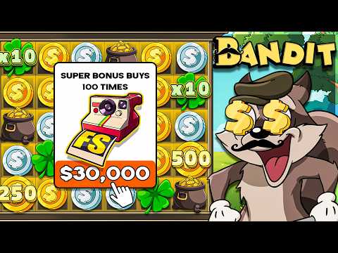 100 SUPER BONUS BUYS On LE BANDIT SLOT!!